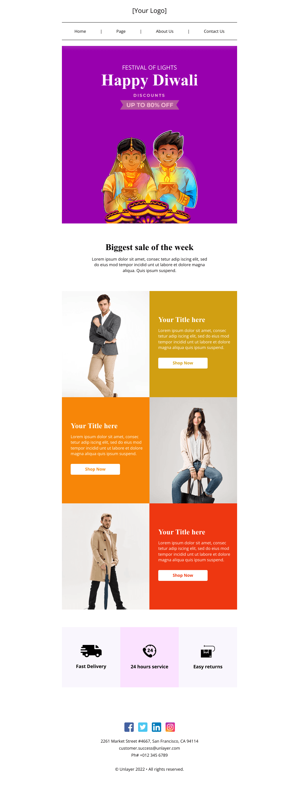 Laravel Mail Template - Diwali Sale
