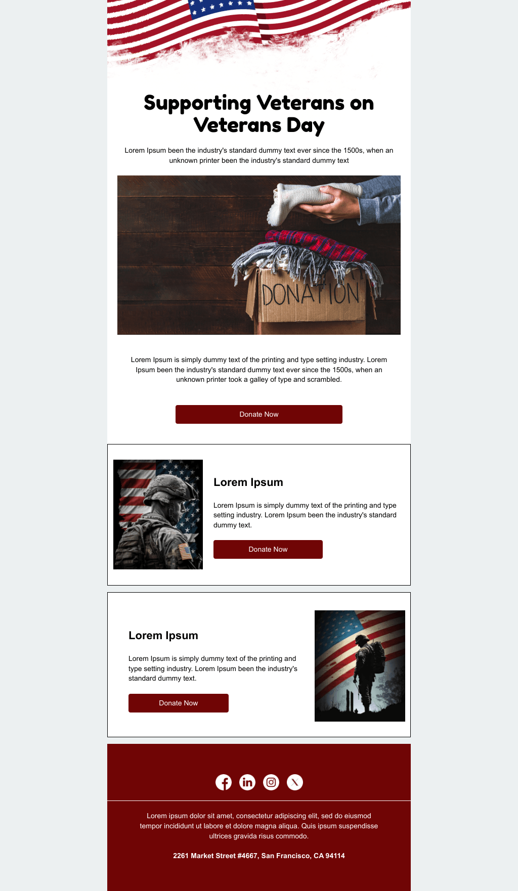 Laravel Mail Template - Donation Request