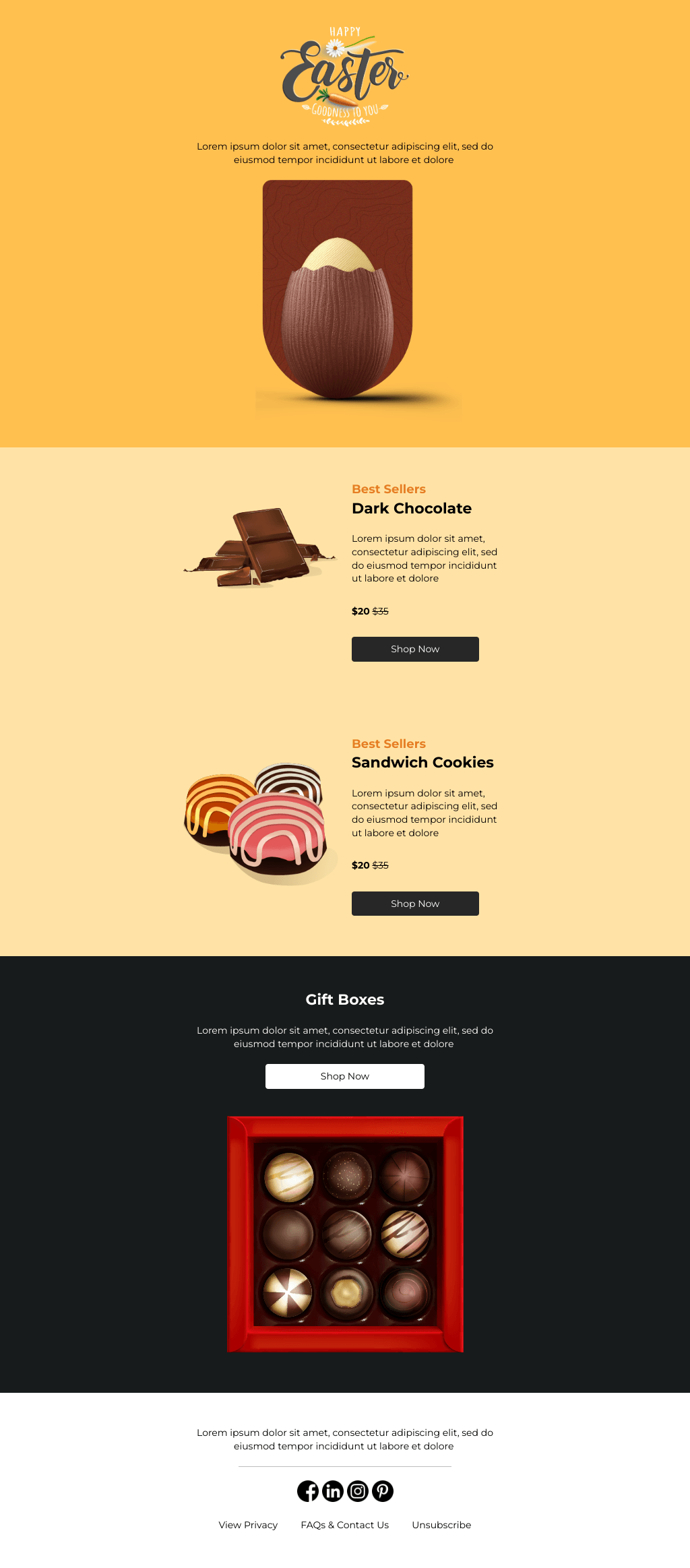 Laravel Mail Template - Easter Celebration