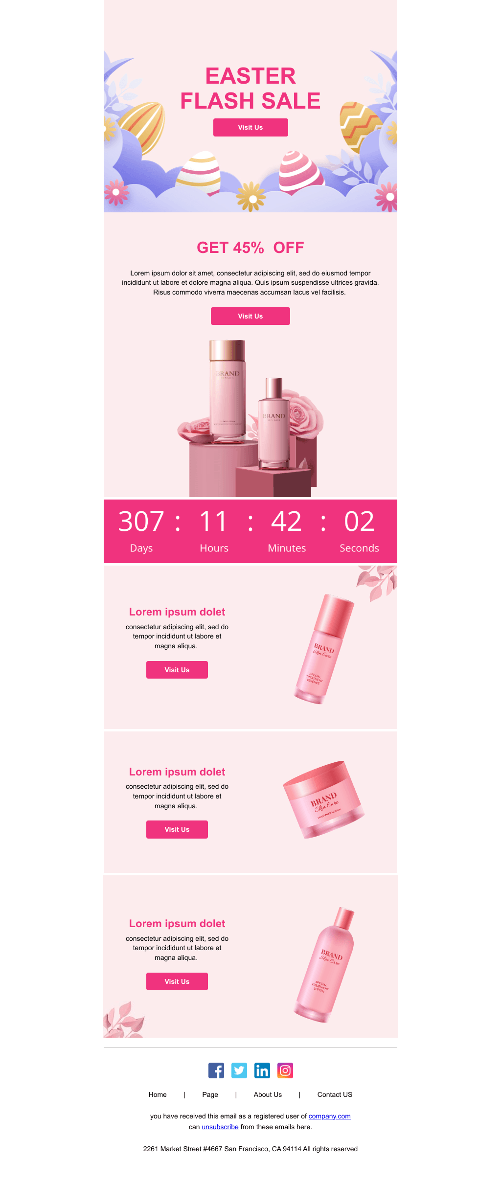 Laravel Mail Template - Easter Flash Sale