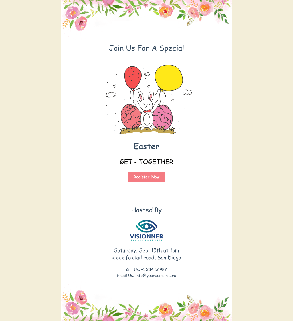 Laravel Mail Template - Easter Party Invitation