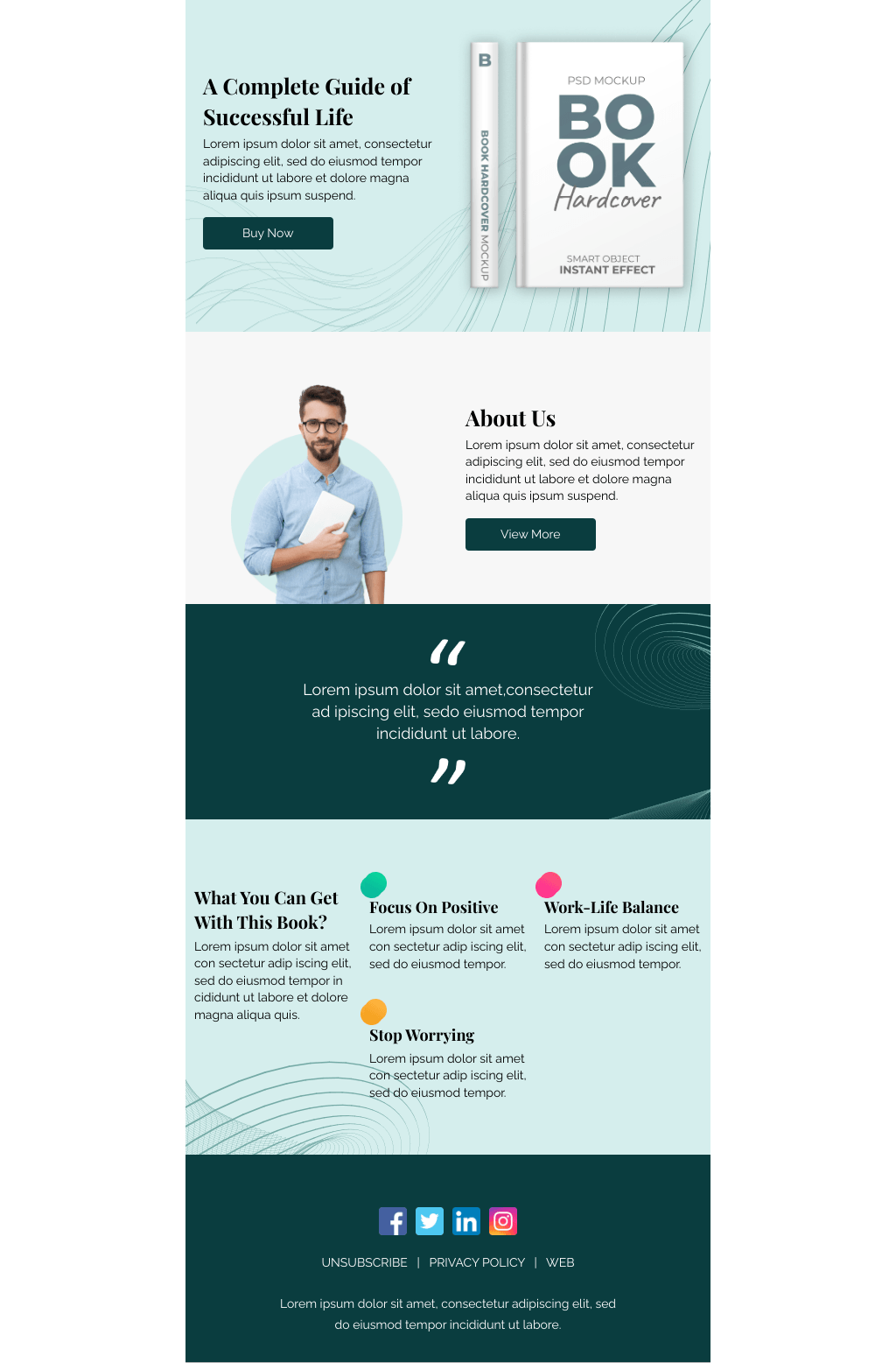 Laravel Mail Template - eBook Promo