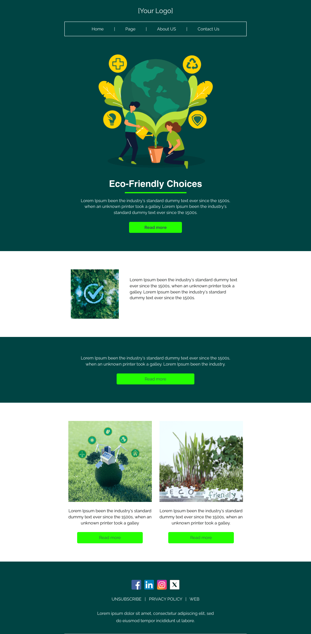 Laravel Mail Template - Eco-Friendly Choices