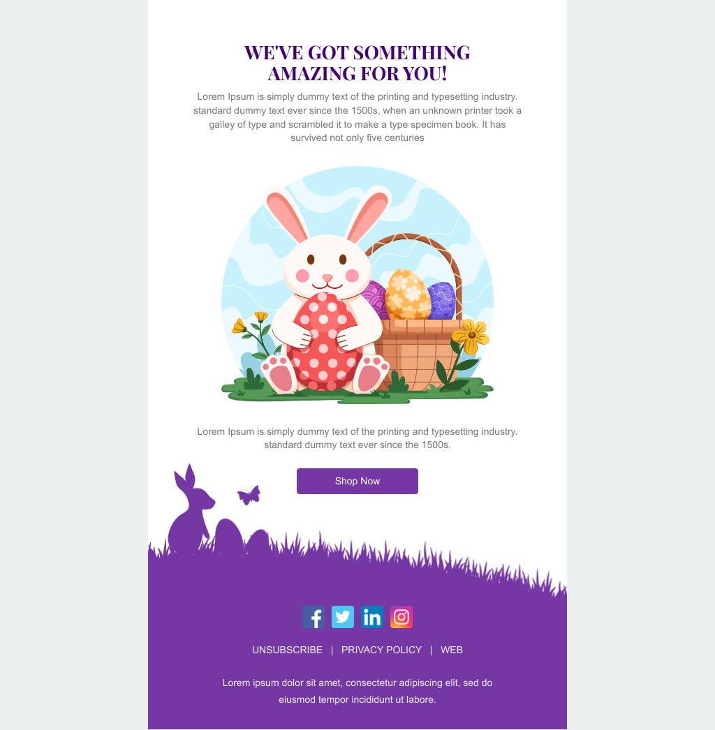 Laravel Mail Template - Egg Hunt 