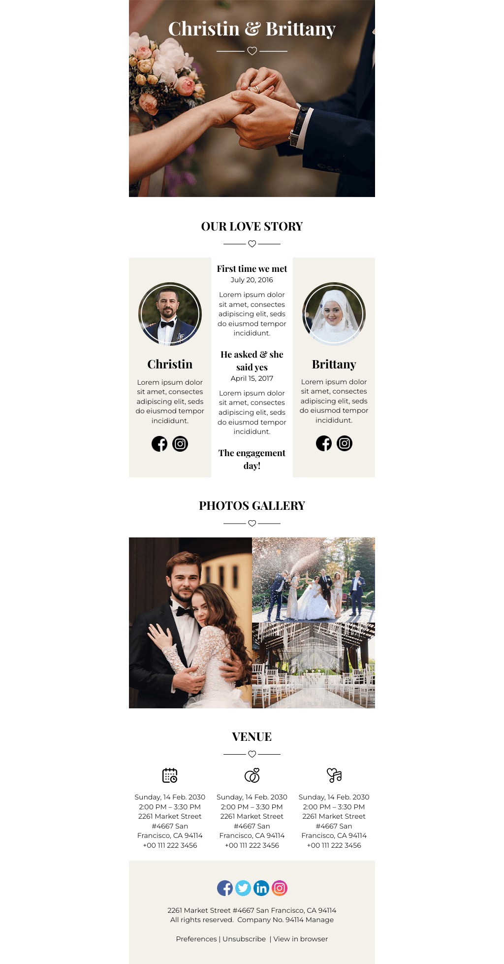 Laravel Mail Template - Engagement Invitation