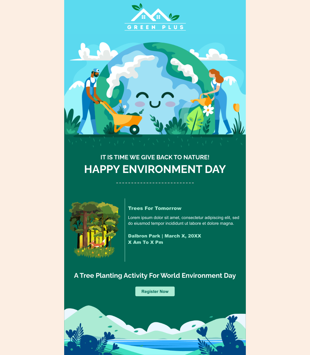 Laravel Mail Template - Environment Day March Invitation