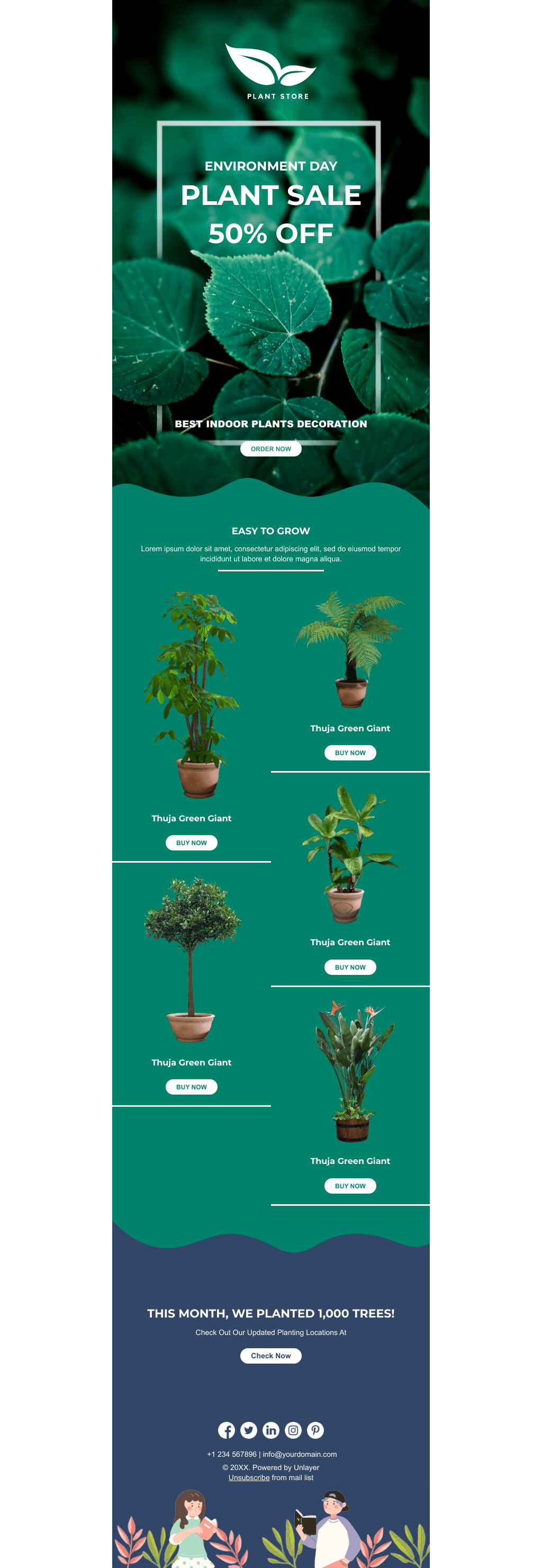 Laravel Mail Template - Environment Day Plants Sale