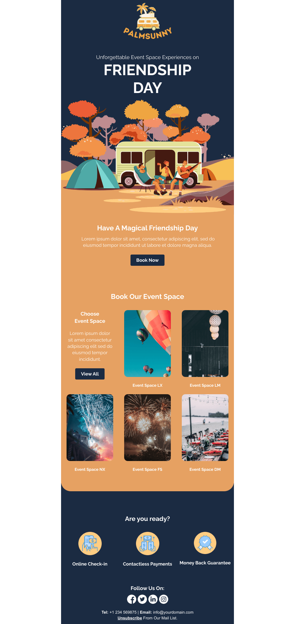Laravel Mail Template - Event Space On Friendship Day