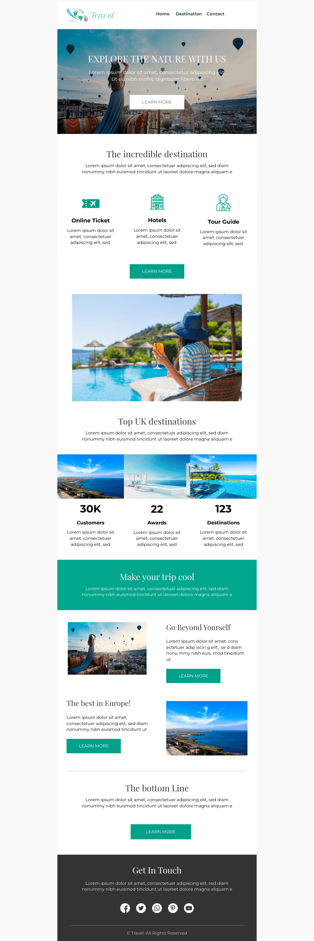 Laravel Mail Template - Explore Nature