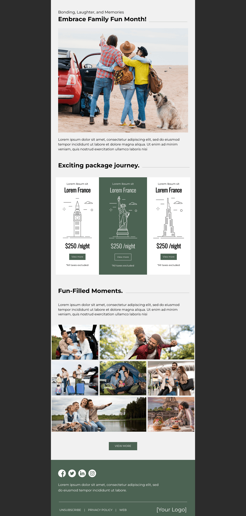 Laravel Mail Template - Family Fun Month