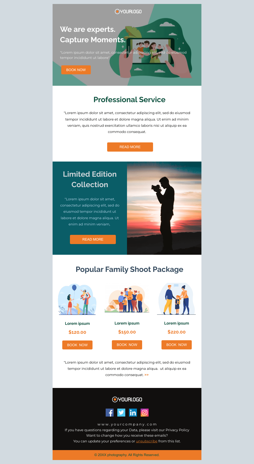 Laravel Mail Template - Family Photography
