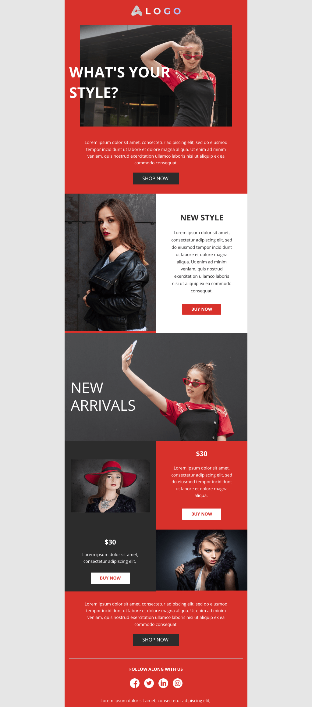 Laravel Mail Template - Fashion Brand