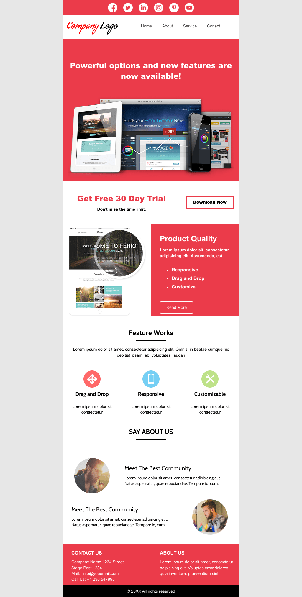 Laravel Mail Template - Feature Announcement