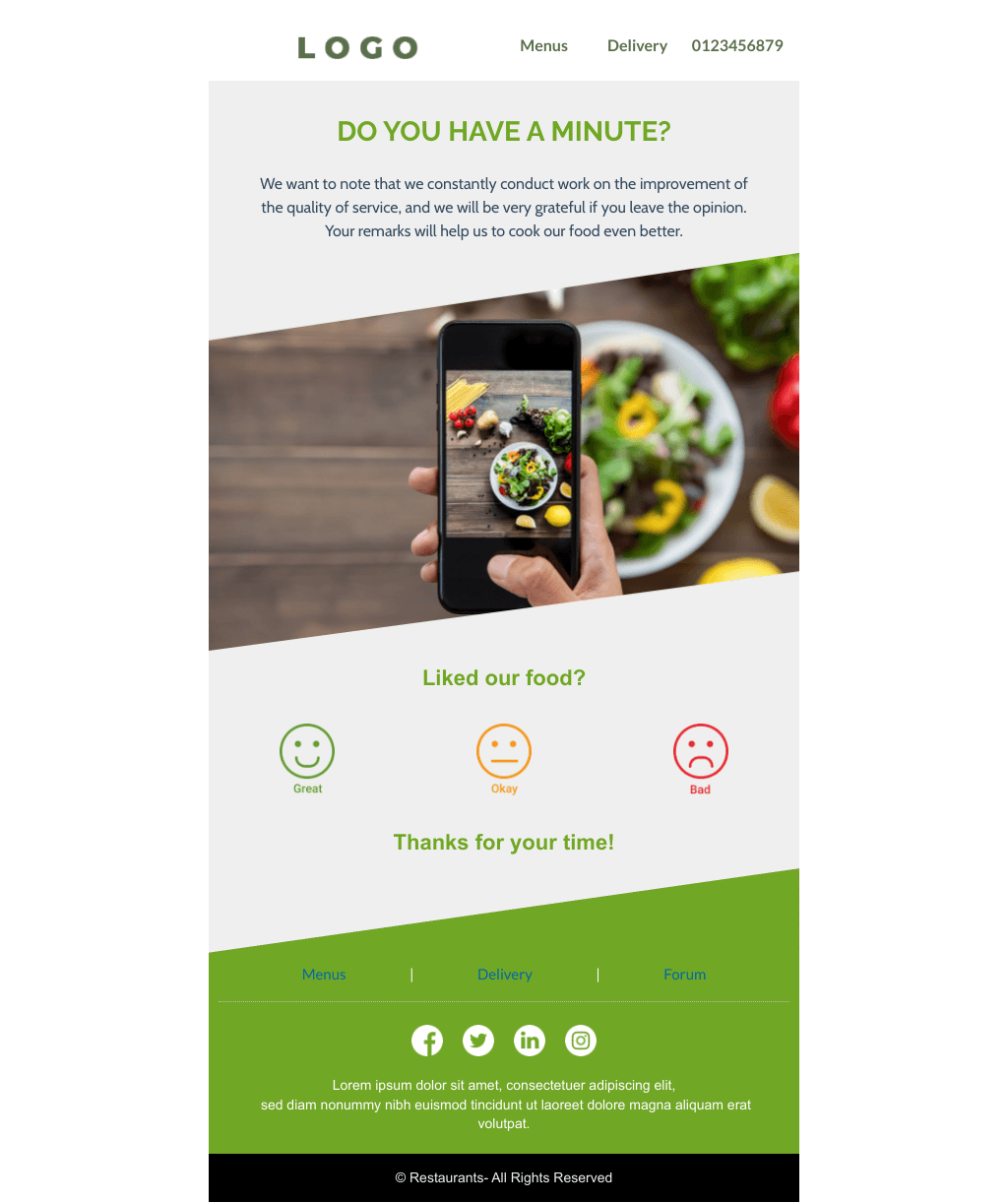 Laravel Mail Template - Feedback