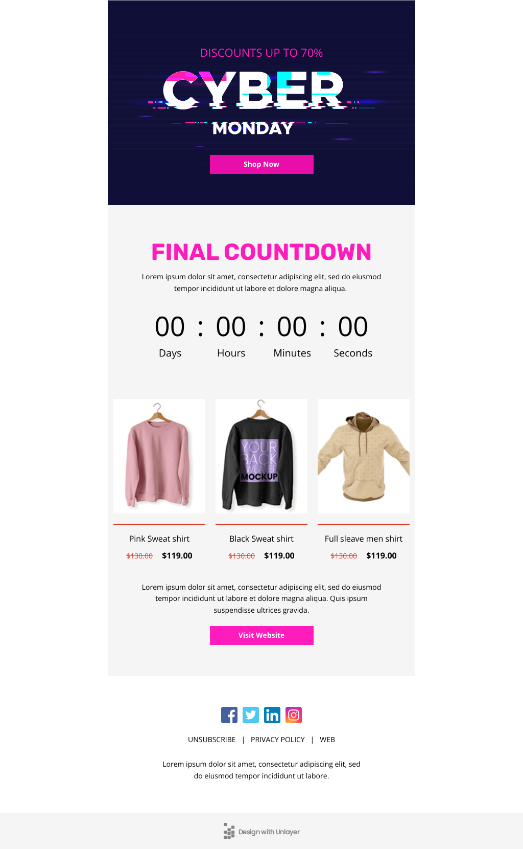 Laravel Mail Template - Final Countdown