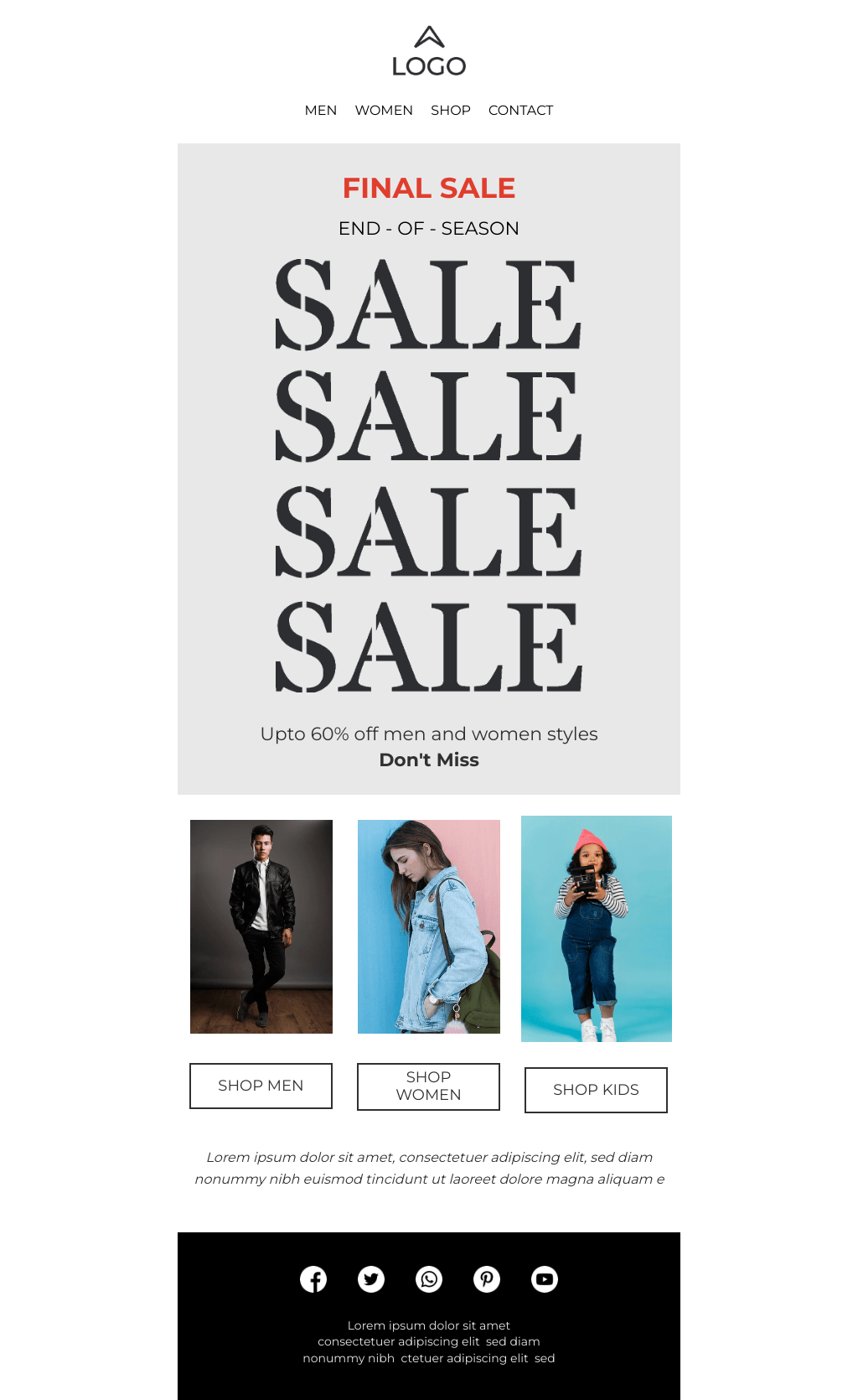 Laravel Mail Template - Final Sale