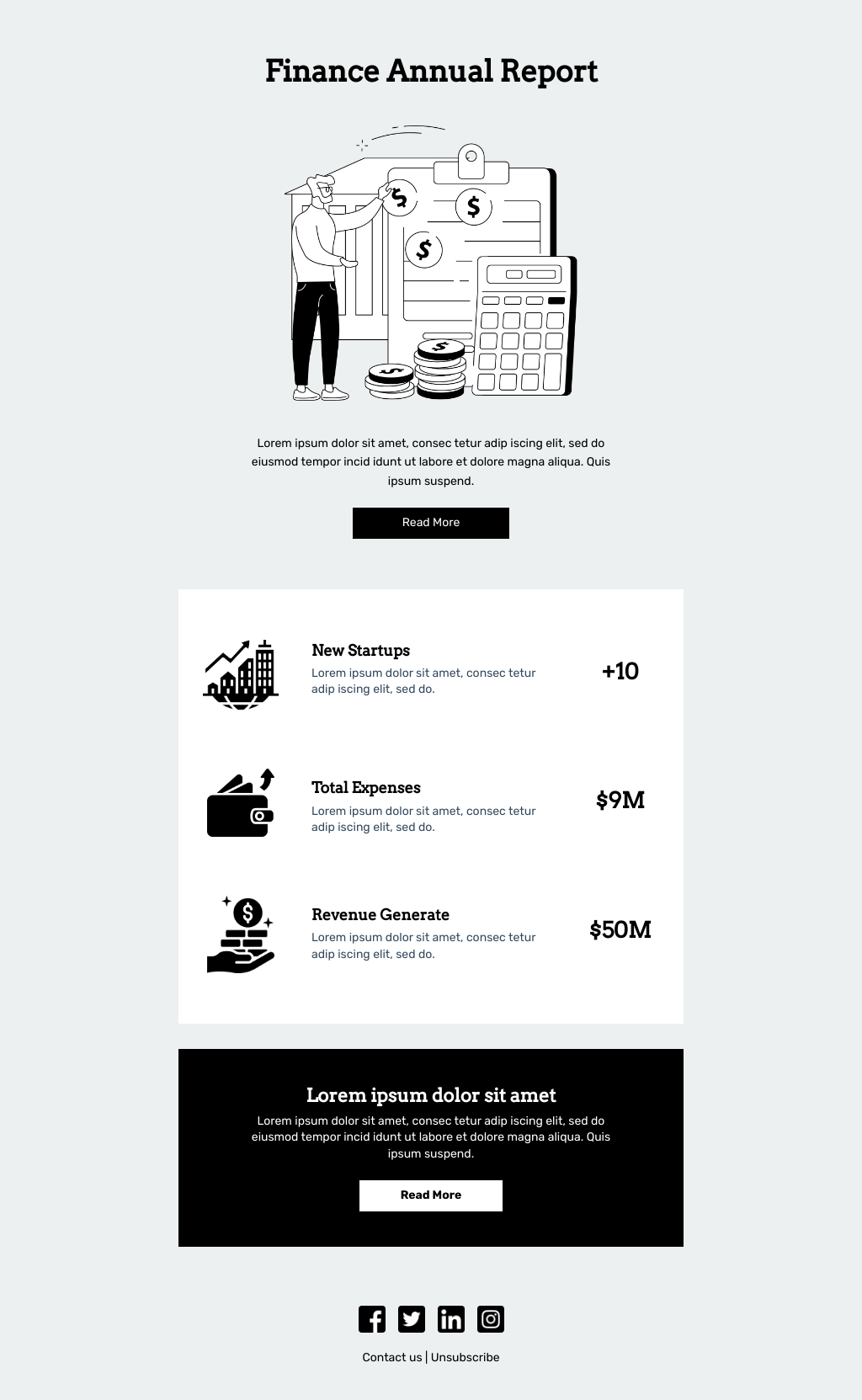 Laravel Mail Template - Finance Annual Report 