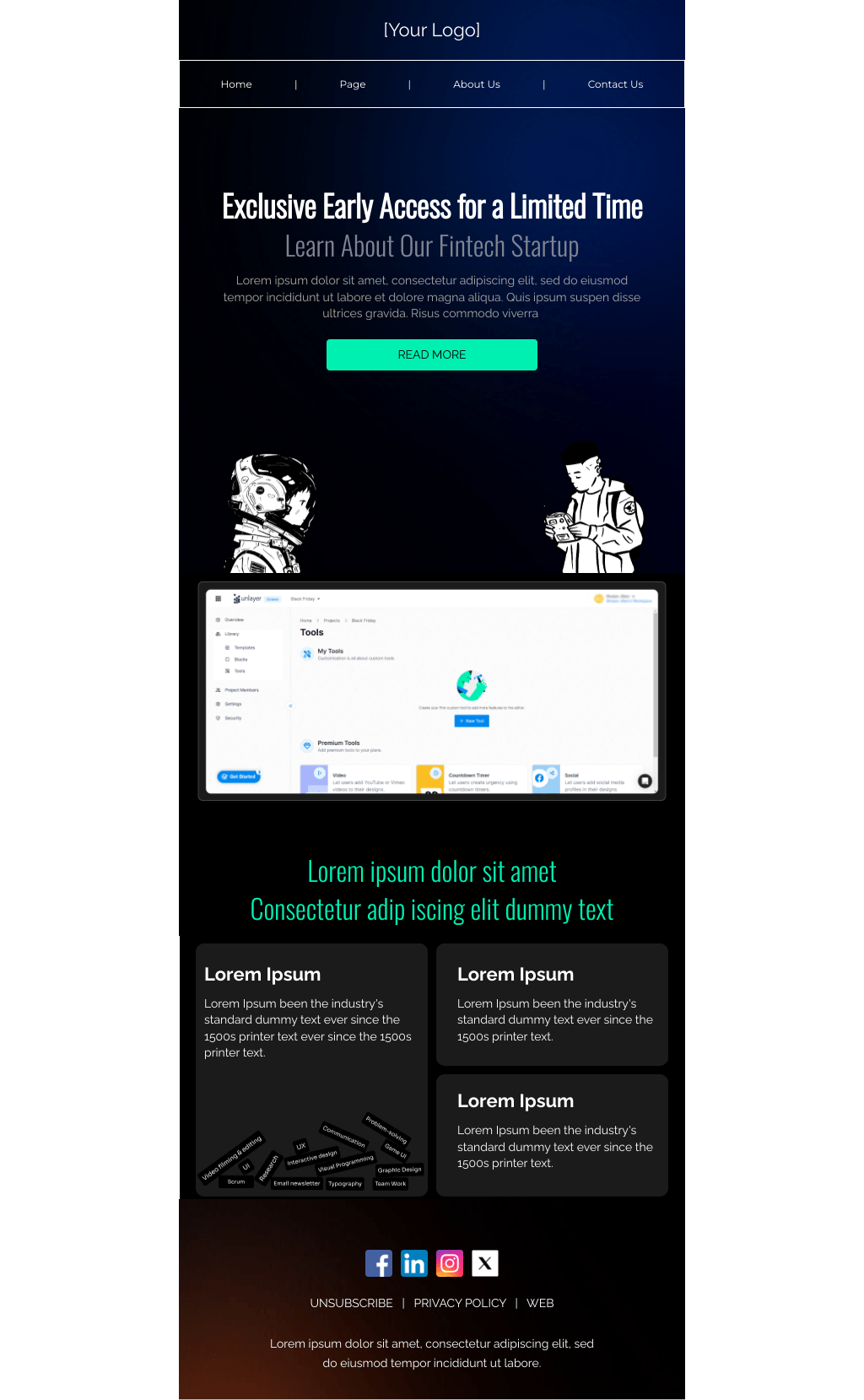 Laravel Mail Template - Fintech Startups Email