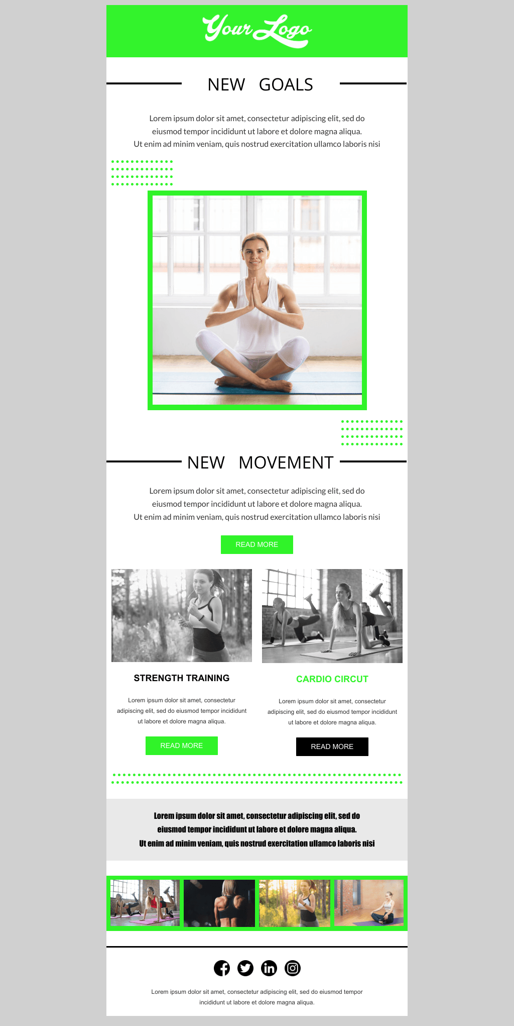 Laravel Mail Template - Fitness Studio