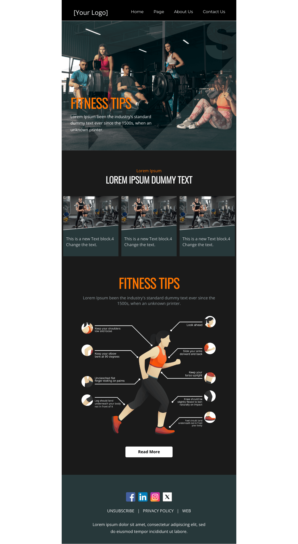 Laravel Mail Template - Fitness Tips