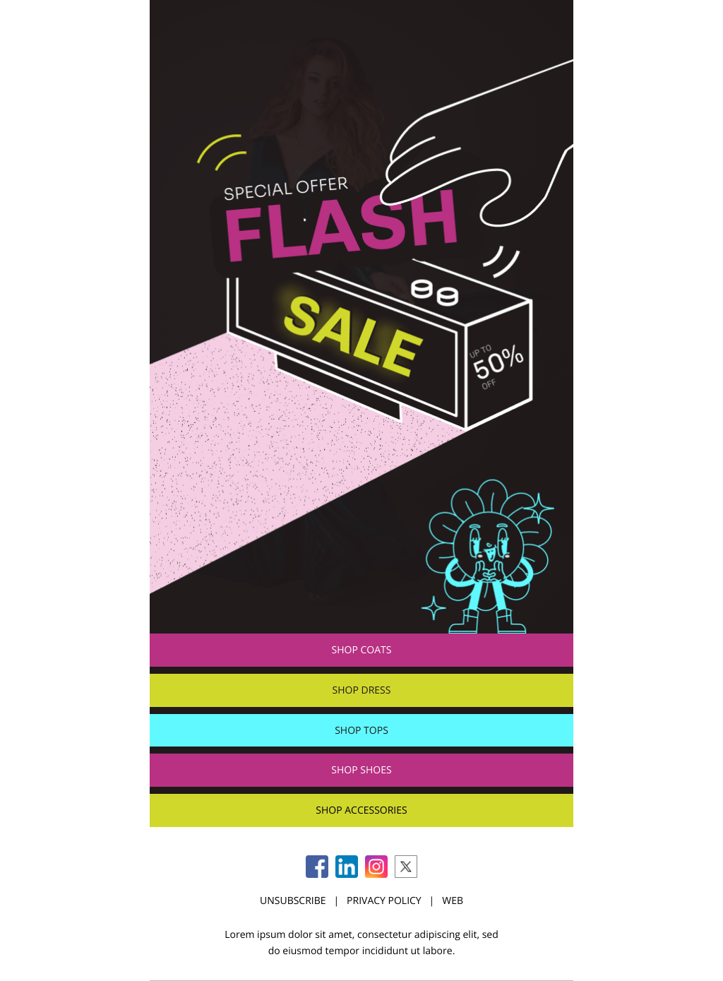 Laravel Mail Template - Flash Sales