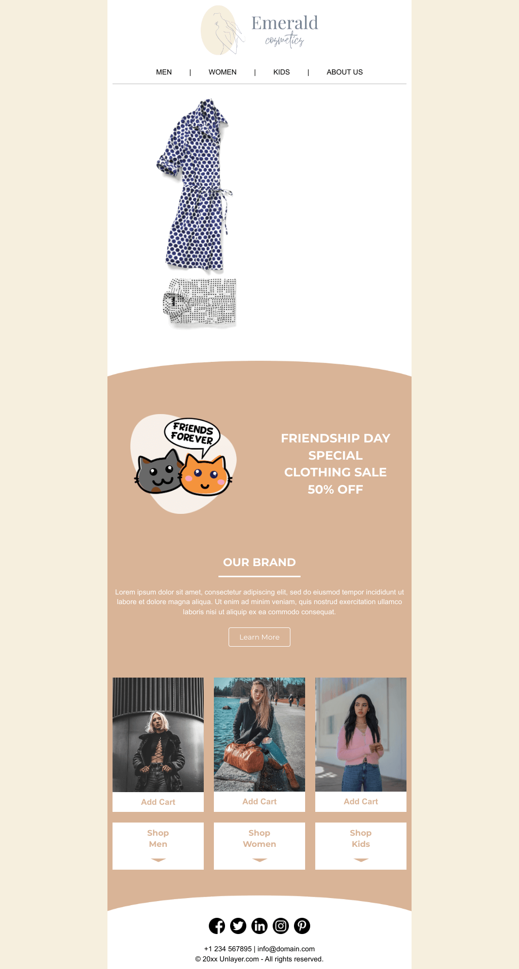 Laravel Mail Template - Friendship Day Clothing Sale