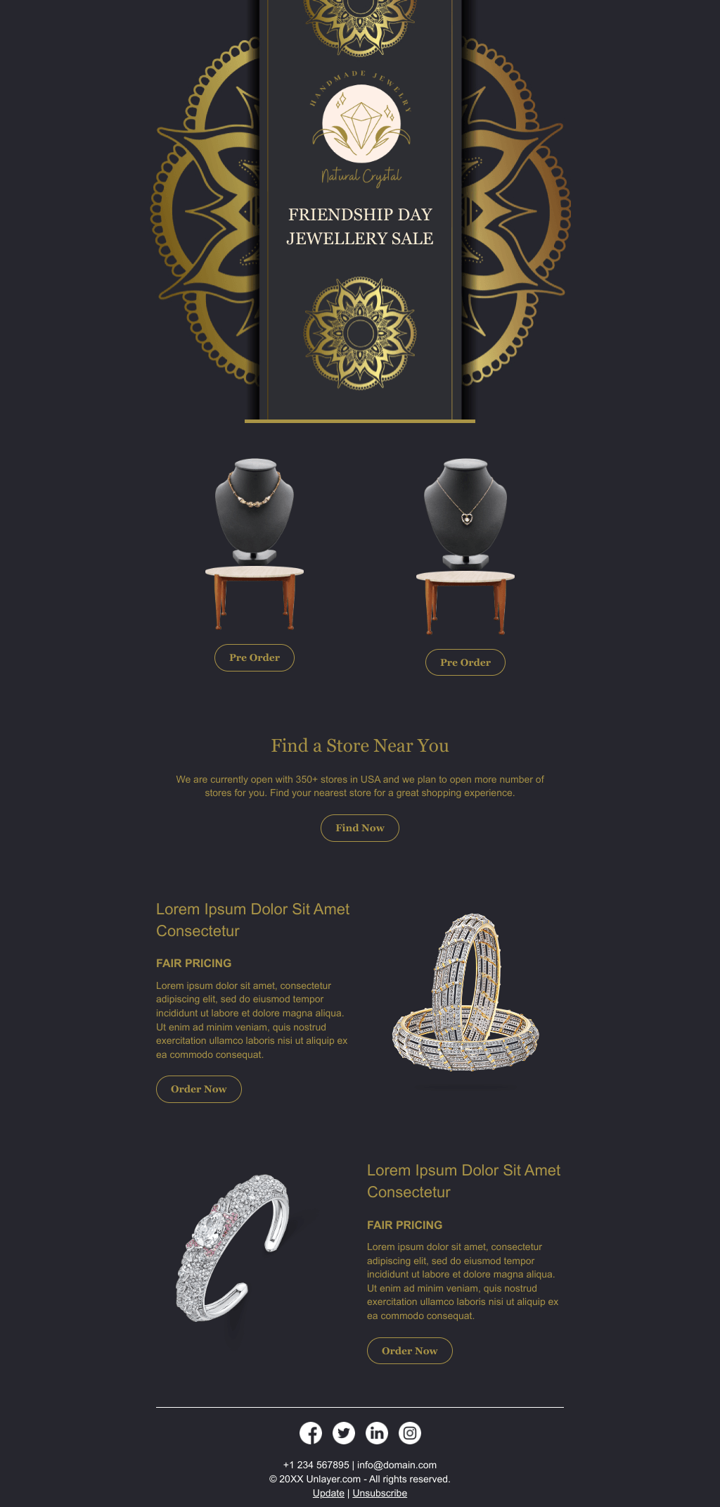 Laravel Mail Template - Friendship Day  Jewellery Sale