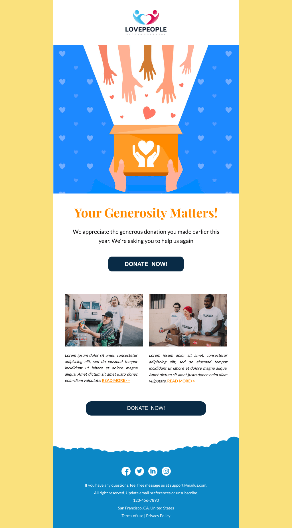 Laravel Mail Template - Fundraising Re-Engagement Campaign
