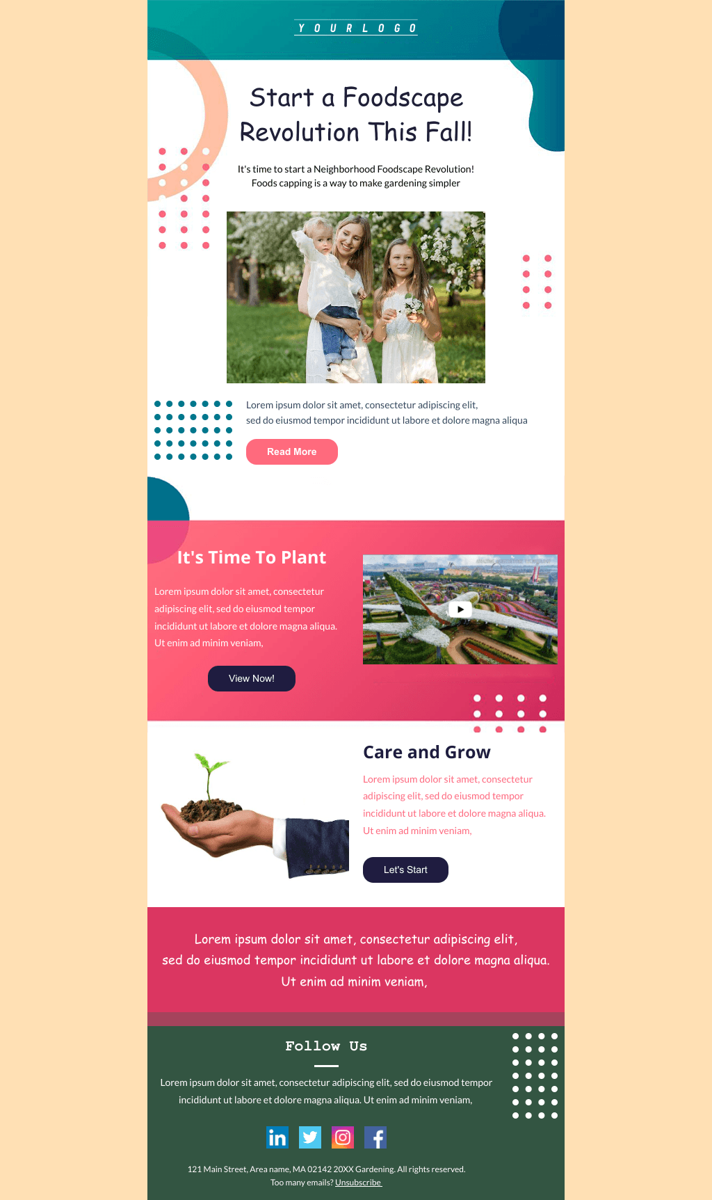 Laravel Mail Template - Gardening Blog