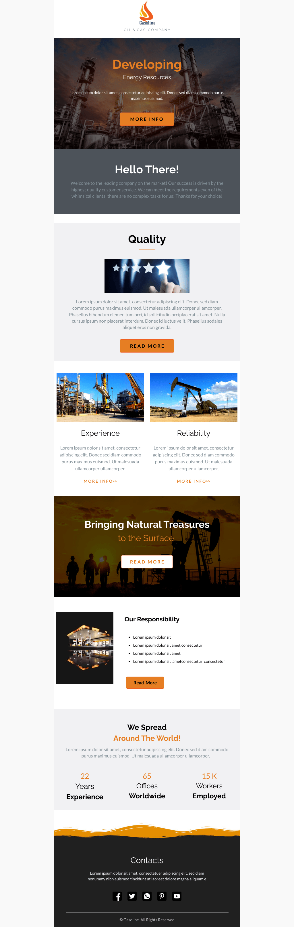 Laravel Mail Template - Gas & Oil