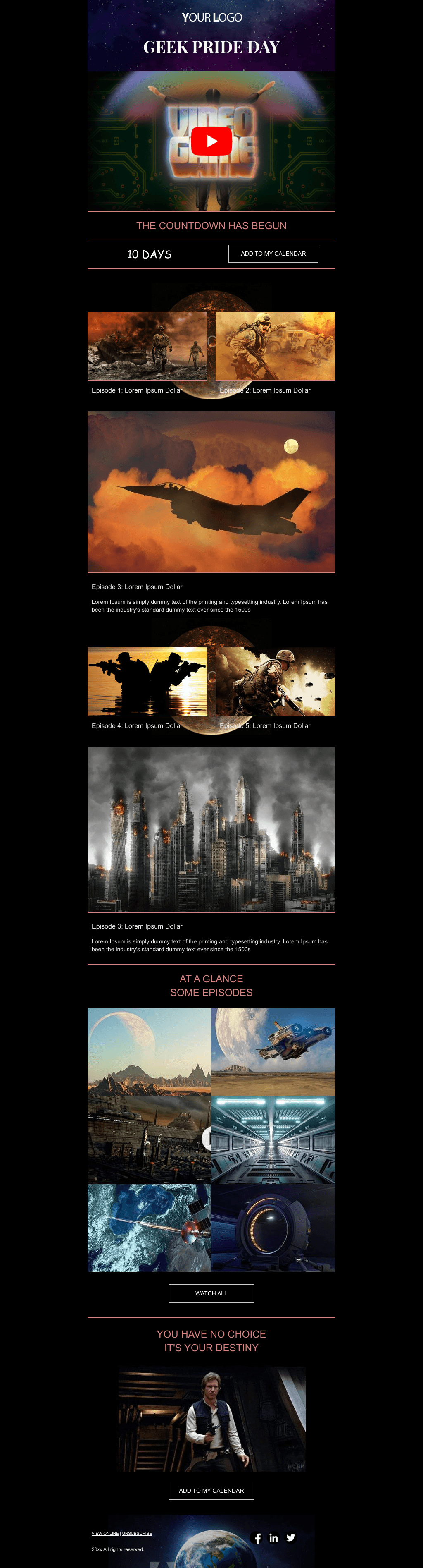 Laravel Mail Template - Geek Pride Day