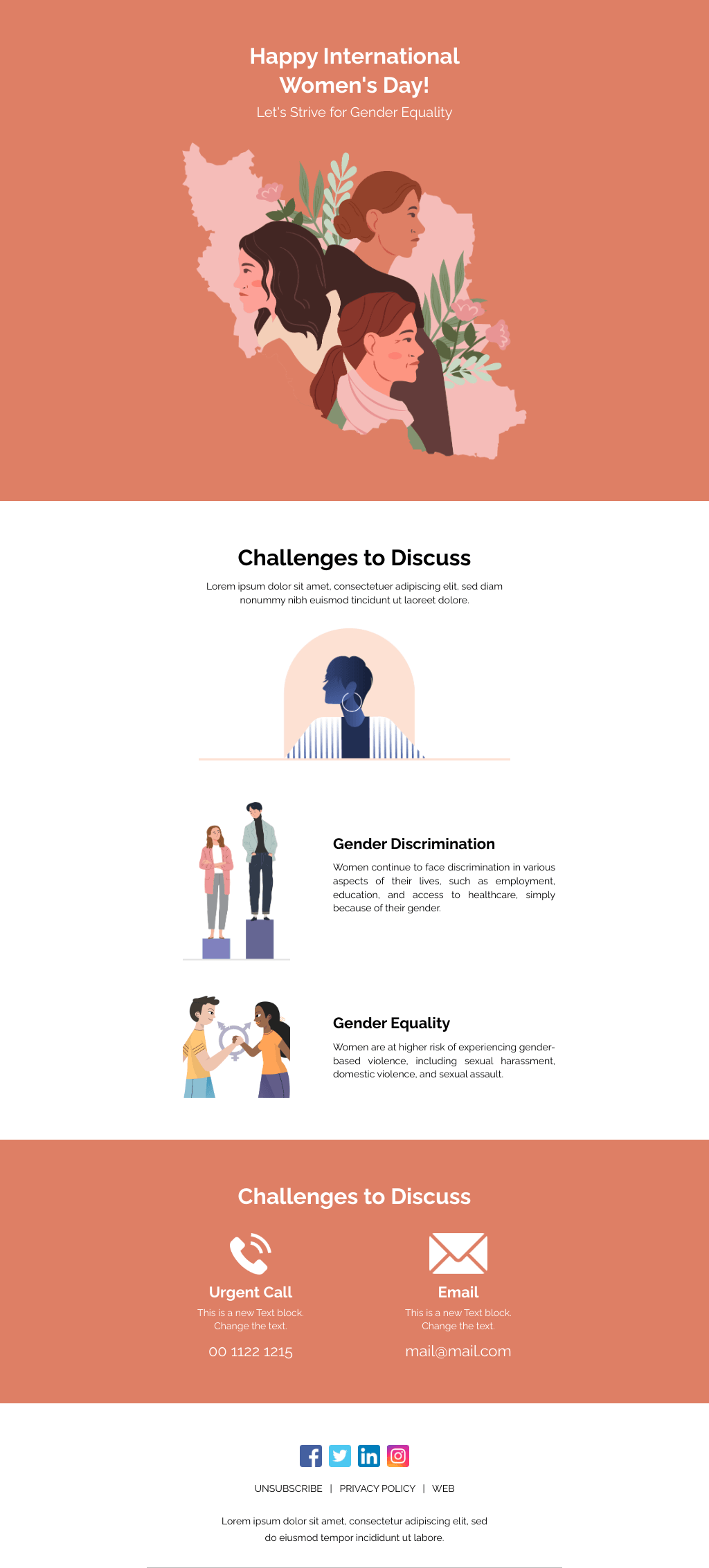 Laravel Mail Template - Gender Equality