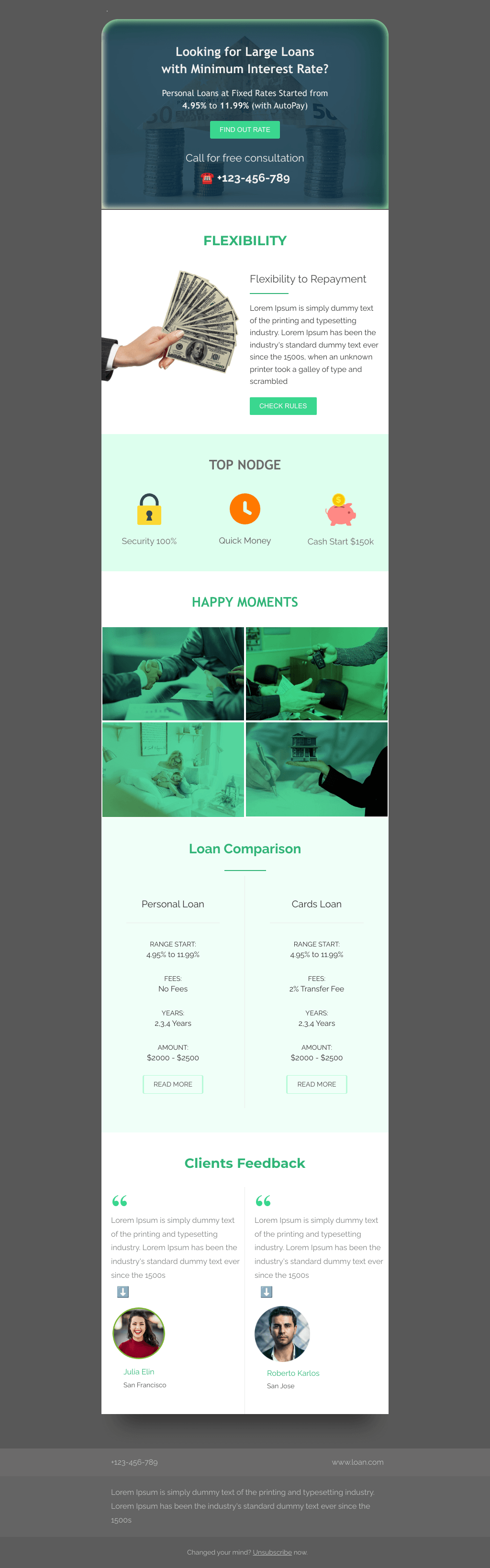 Laravel Mail Template - Get Loans