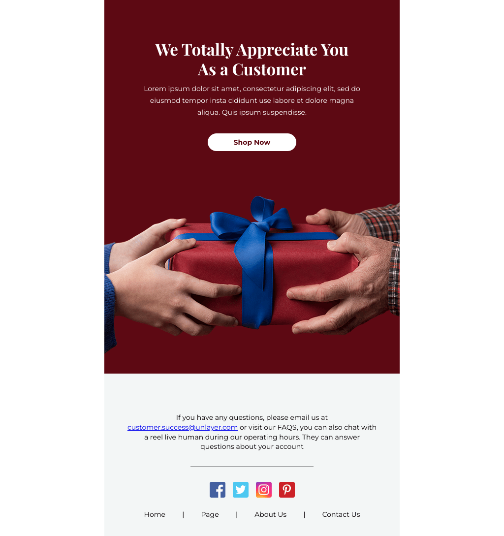 Laravel Mail Template - Gift for You