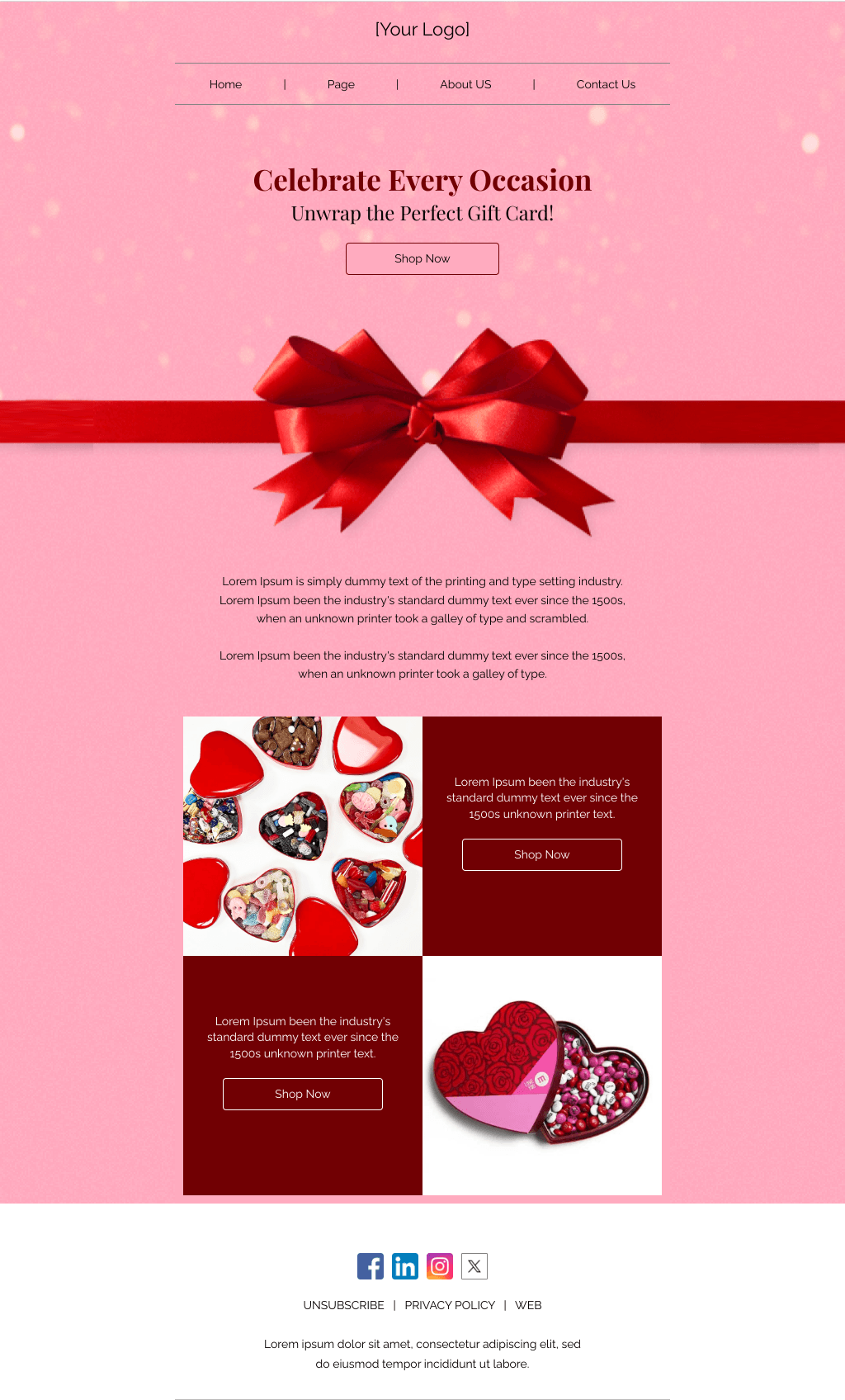 Laravel Mail Template - Gift Ideas