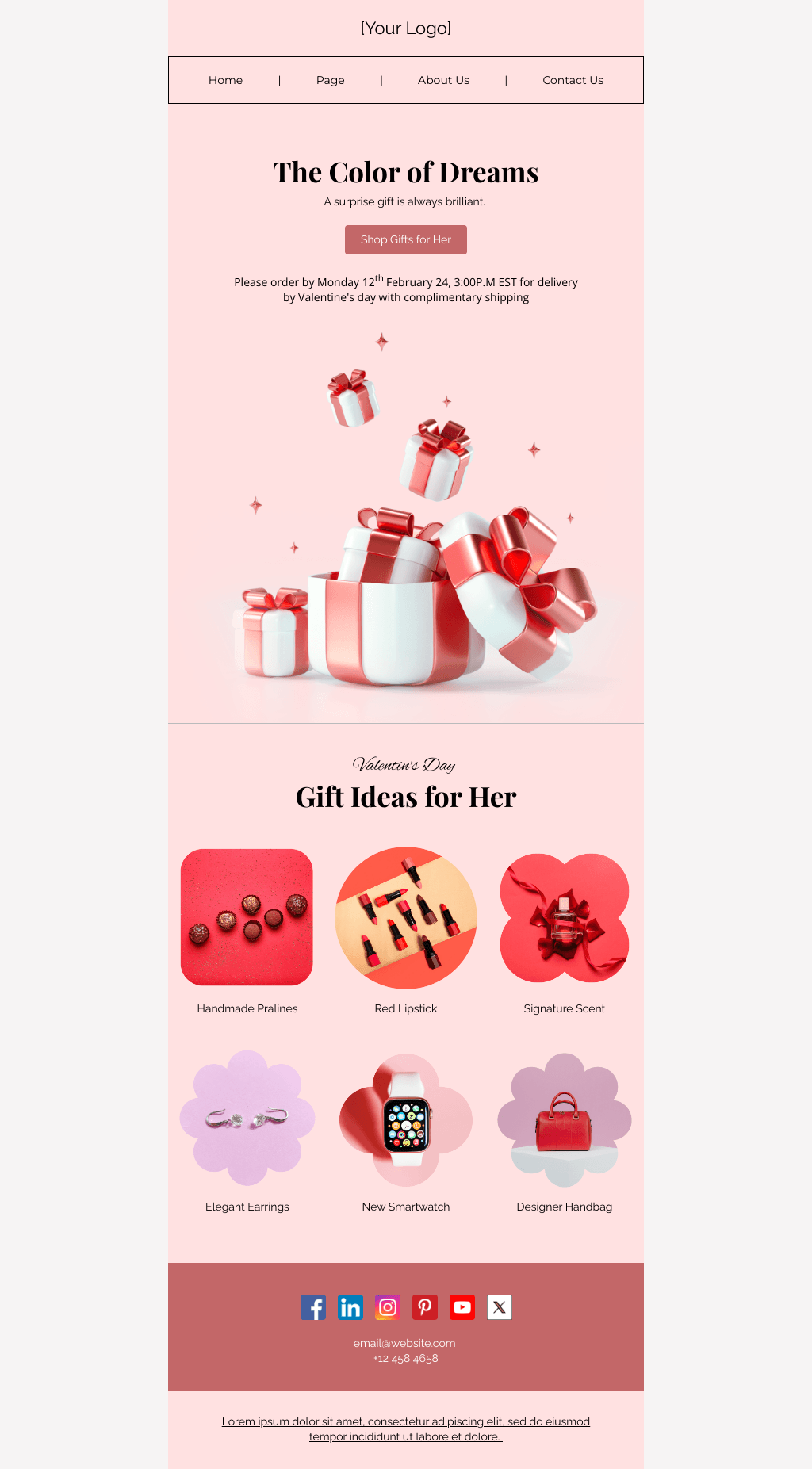 Laravel Mail Template - Gift Inspiration