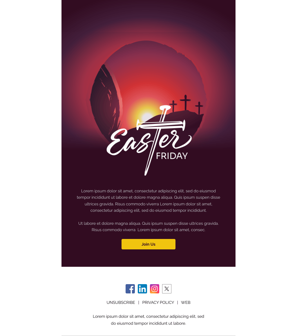 Laravel Mail Template - Good Friday