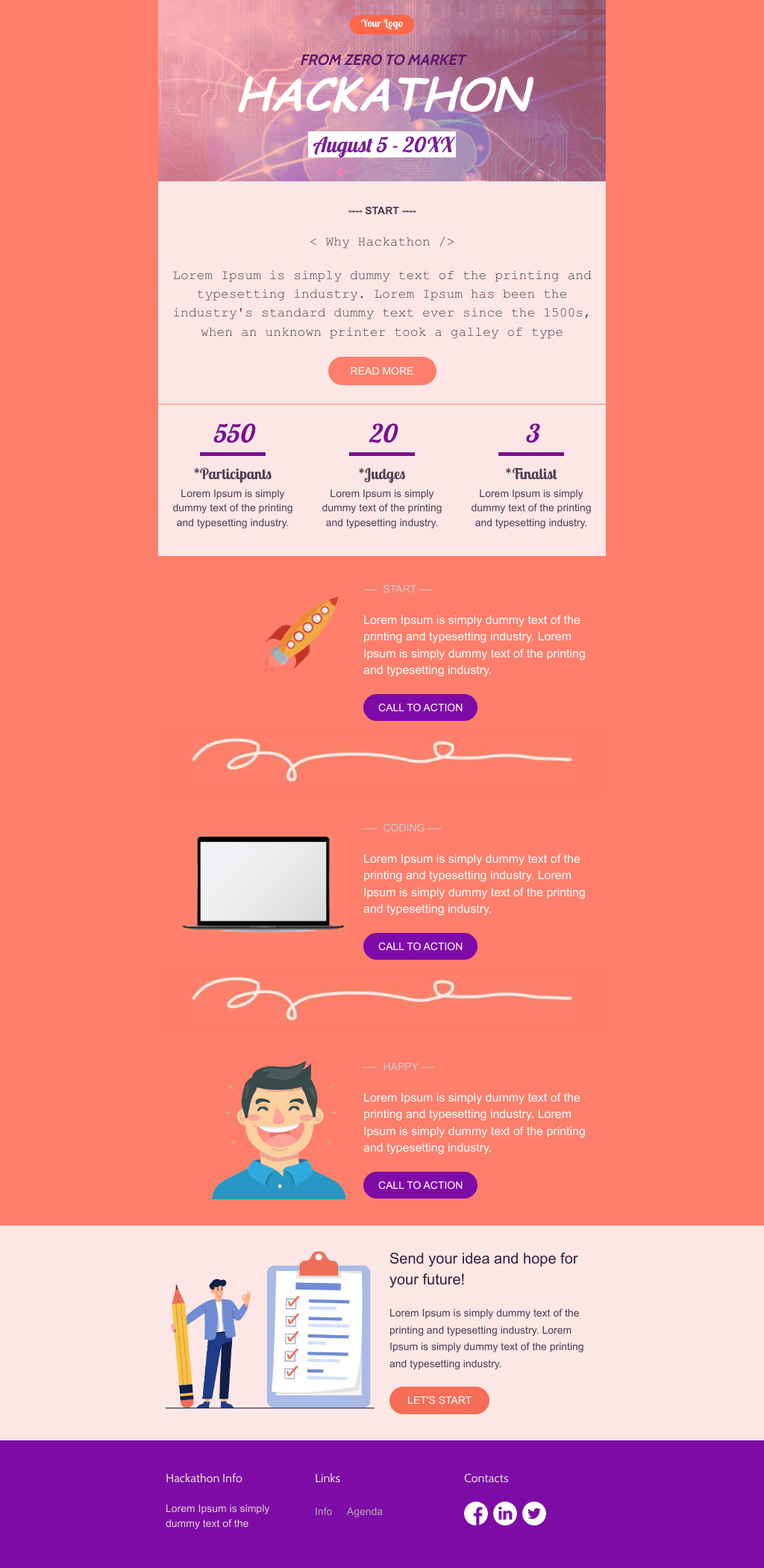 Laravel Mail Template - Hackathon