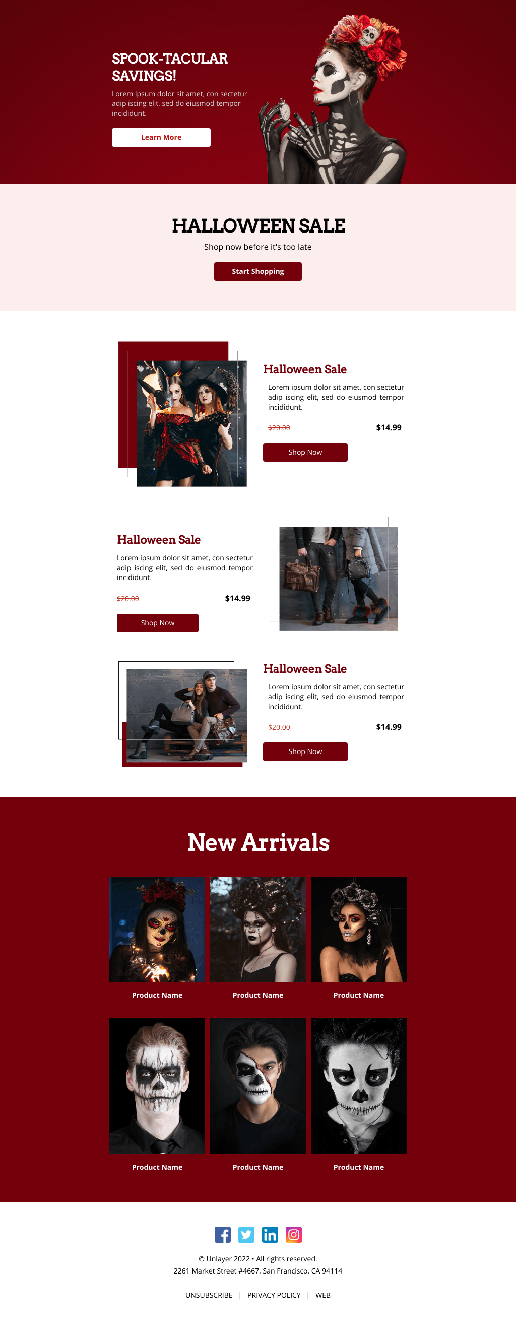 Laravel Mail Template - Halloween Discount