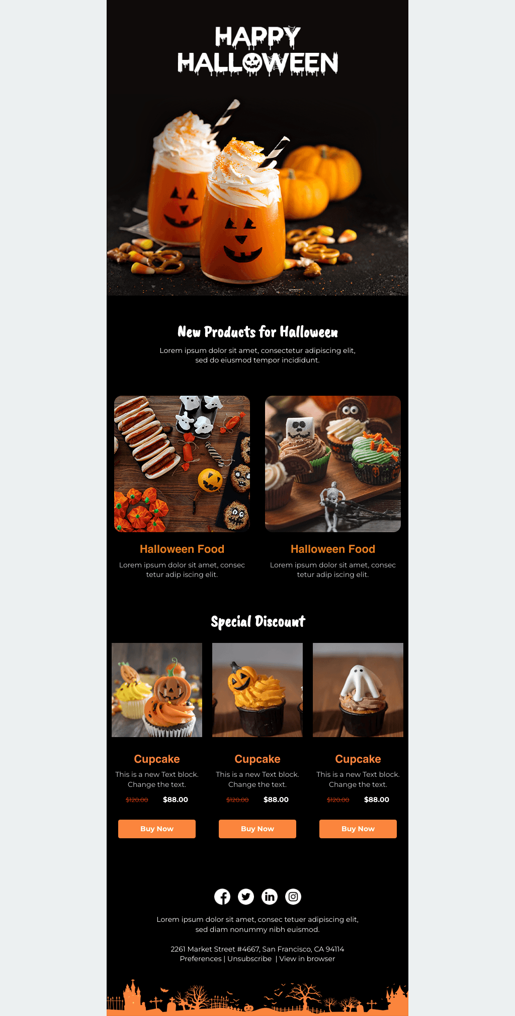 Laravel Mail Template - Halloween Fair Shop