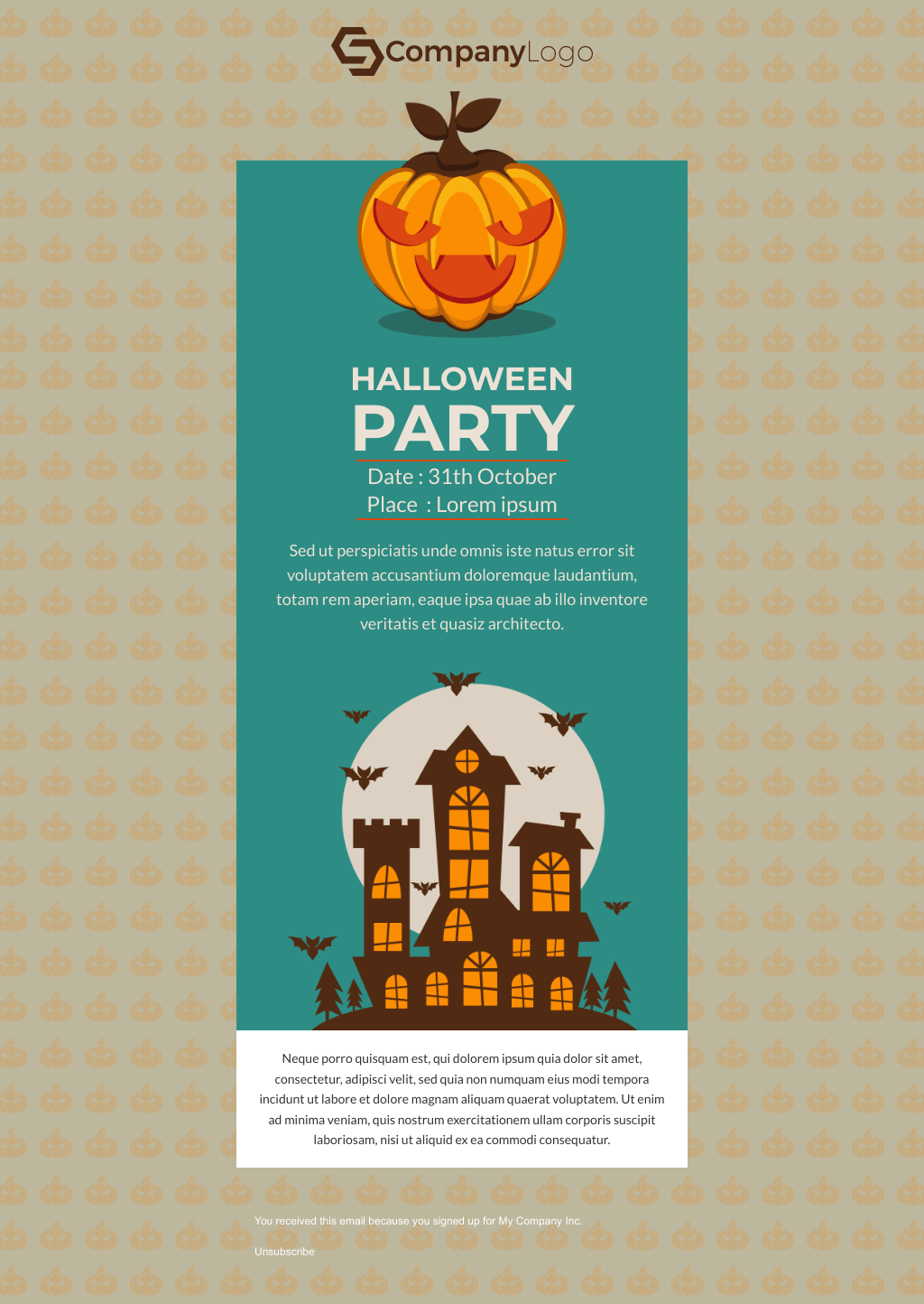 Laravel Mail Template - Halloween Party