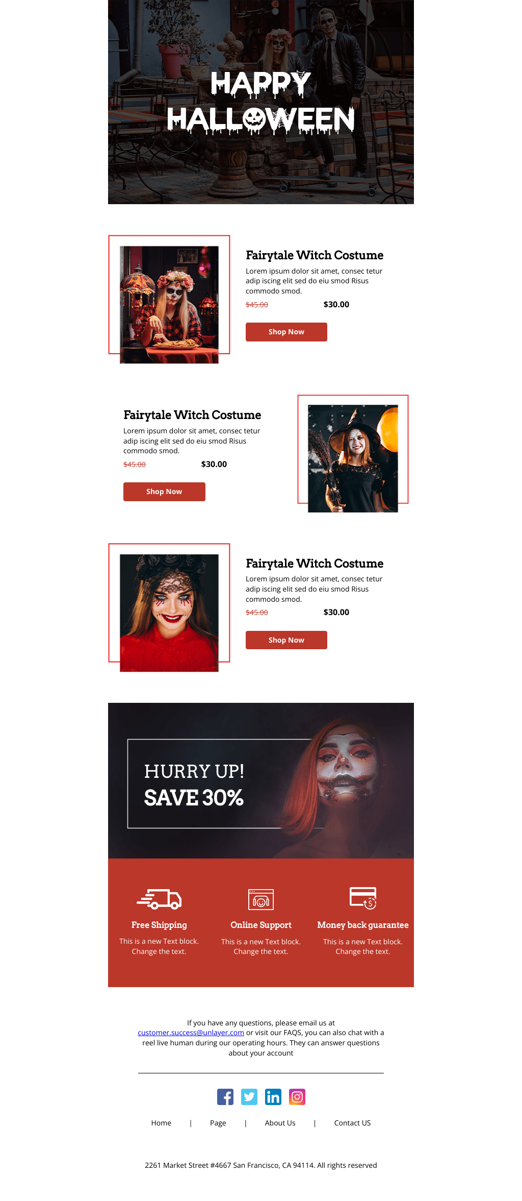 Laravel Mail Template - Halloween Scary Discount