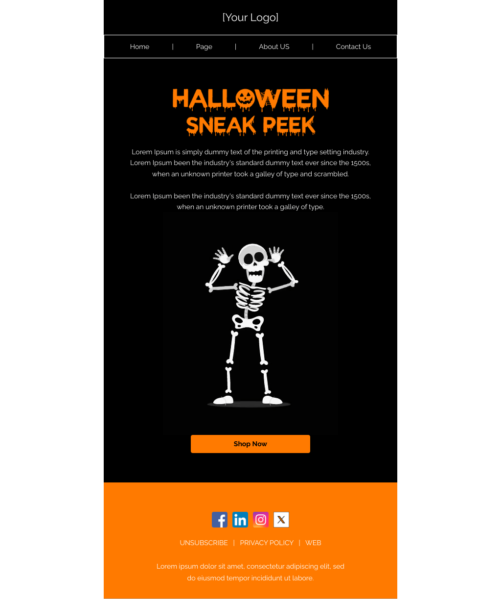Laravel Mail Template - Halloween Sneak Peek