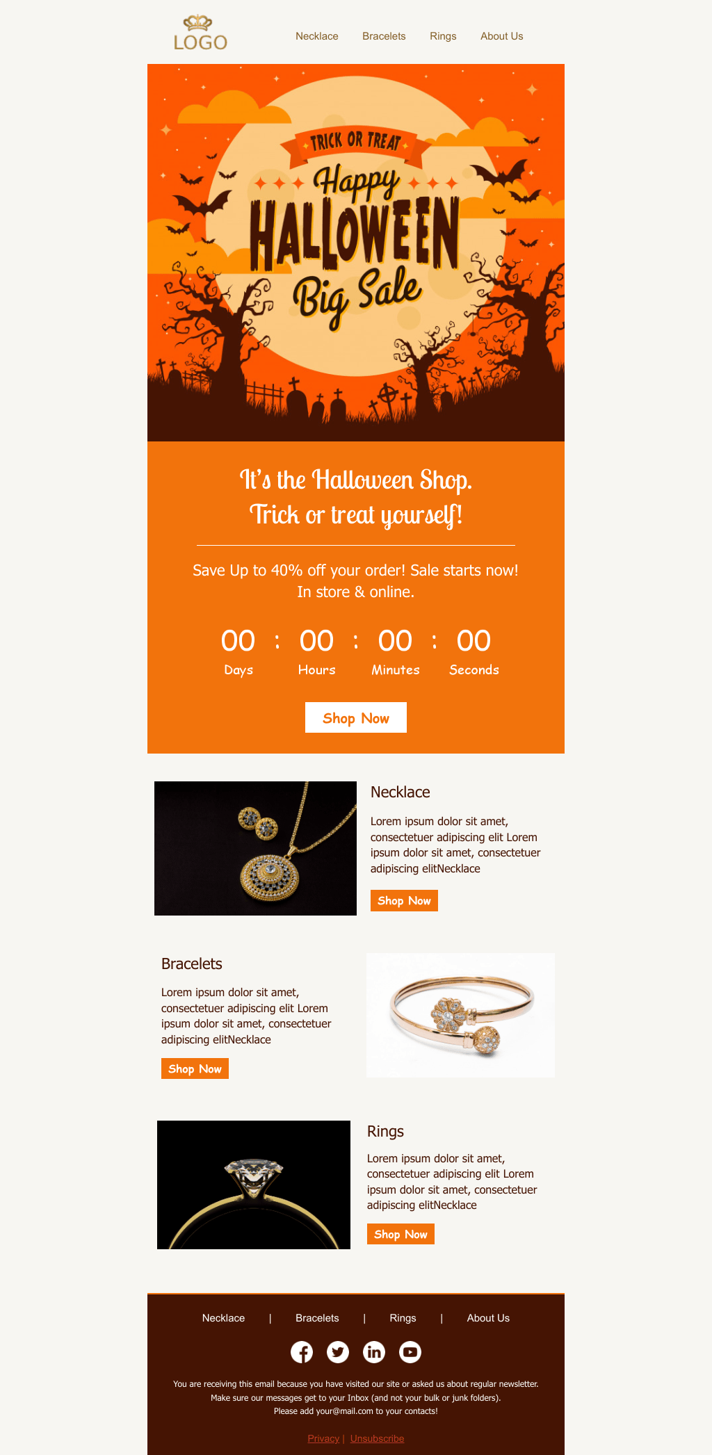 Laravel Mail Template - Halloween
