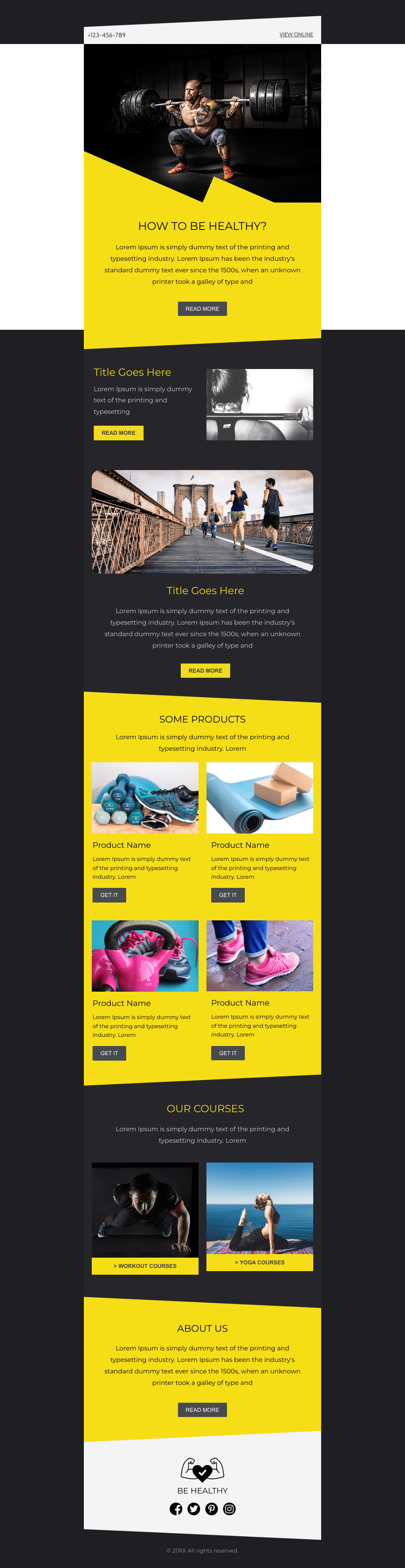 Laravel Mail Template - Health & Fitness Tips
