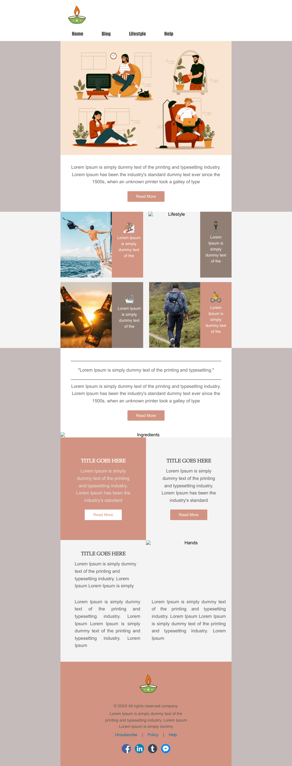 Laravel Mail Template - Healthy Lifestyle