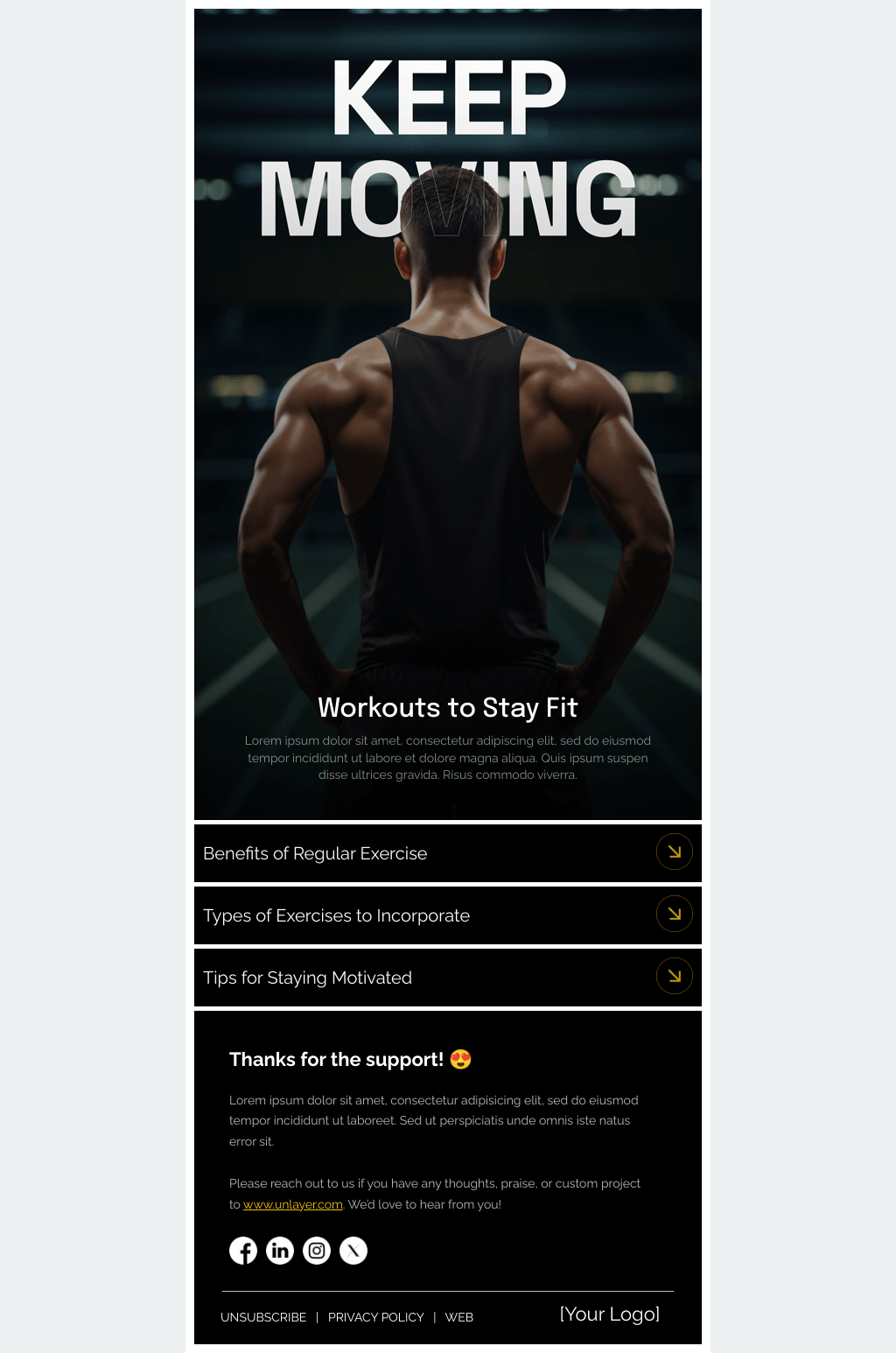 Laravel Mail Template - Healthy Living Newsletter
