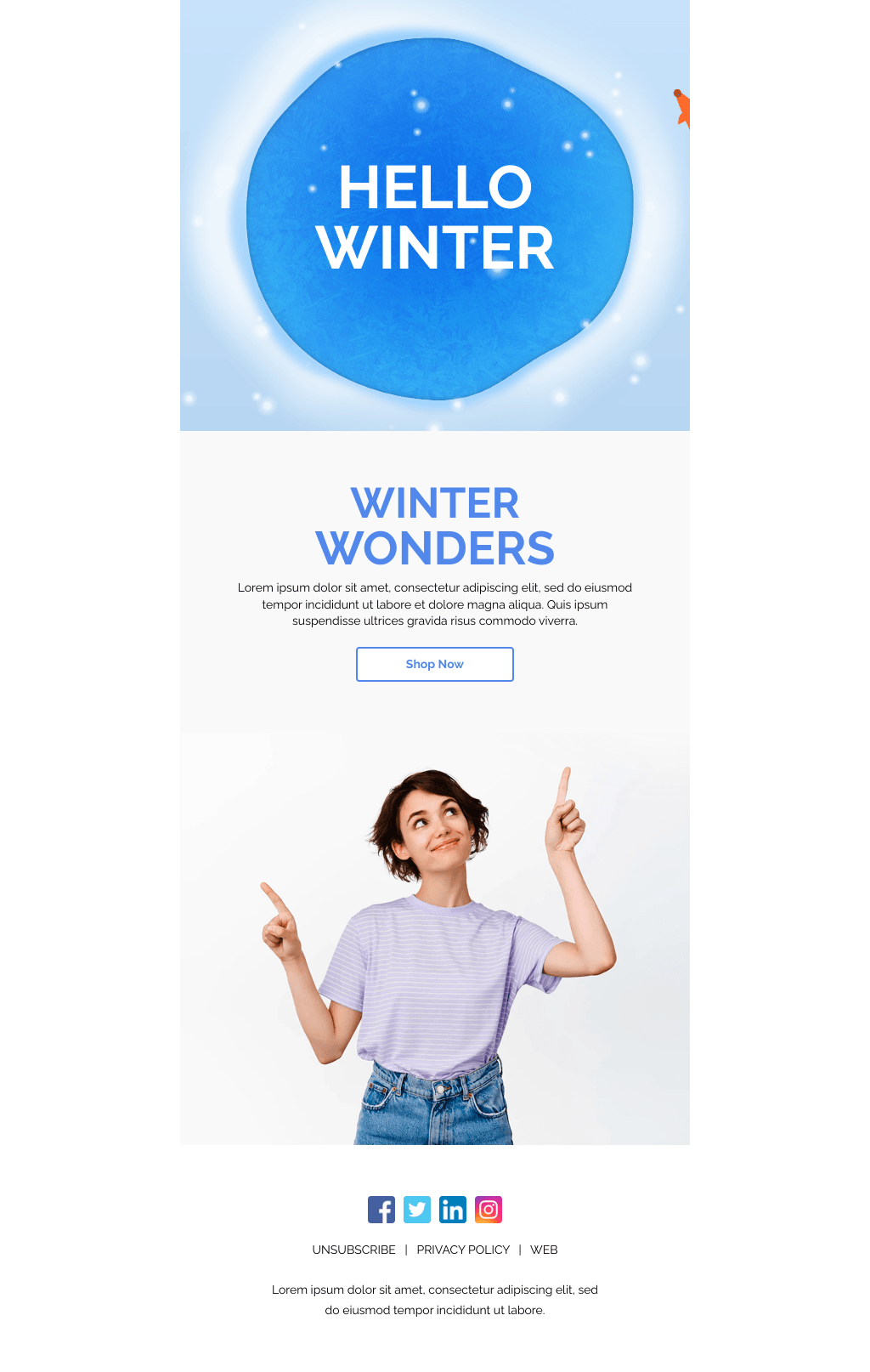 Laravel Mail Template - Hello Winter