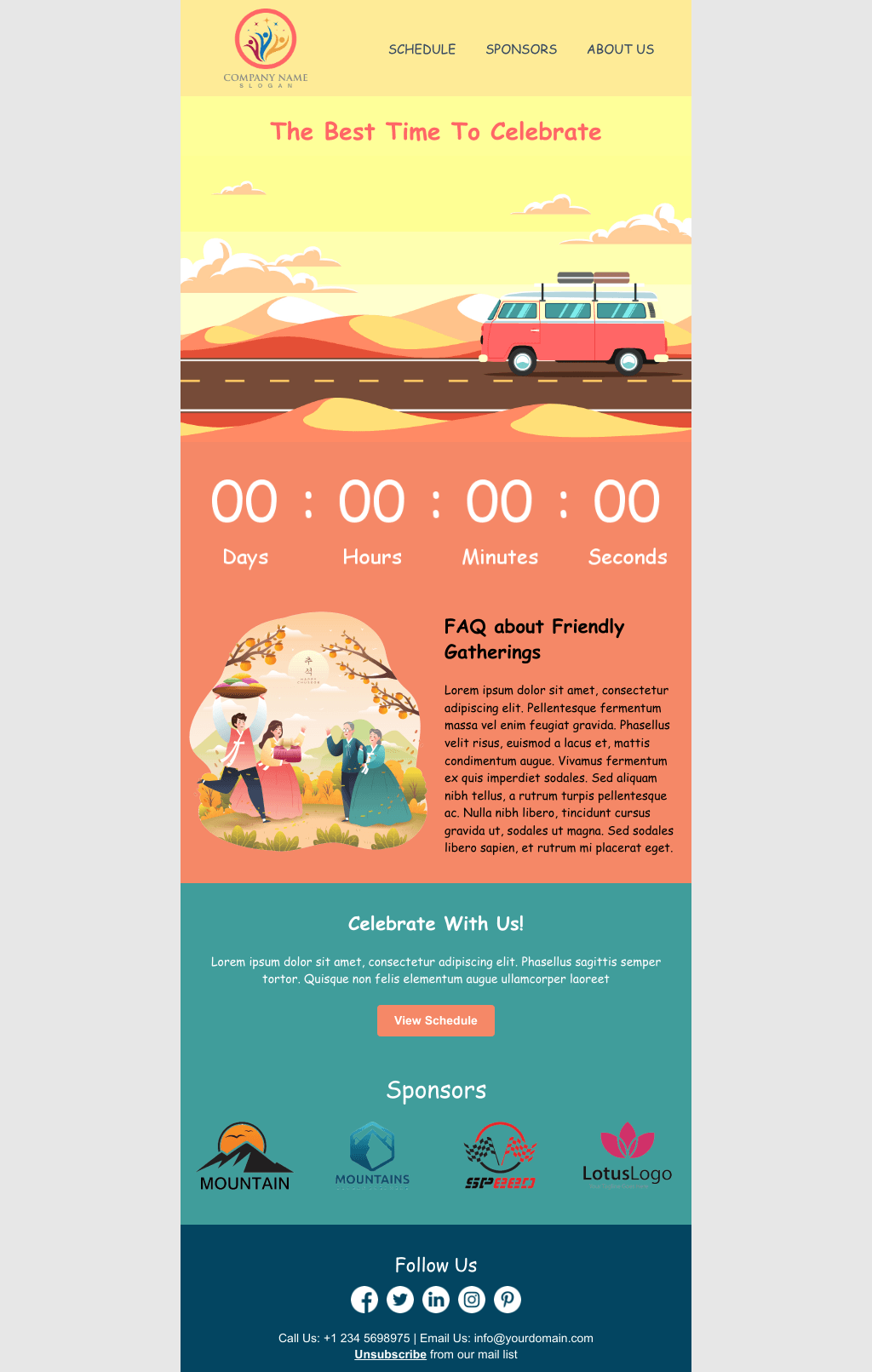 Laravel Mail Template - Holiday Event Planner