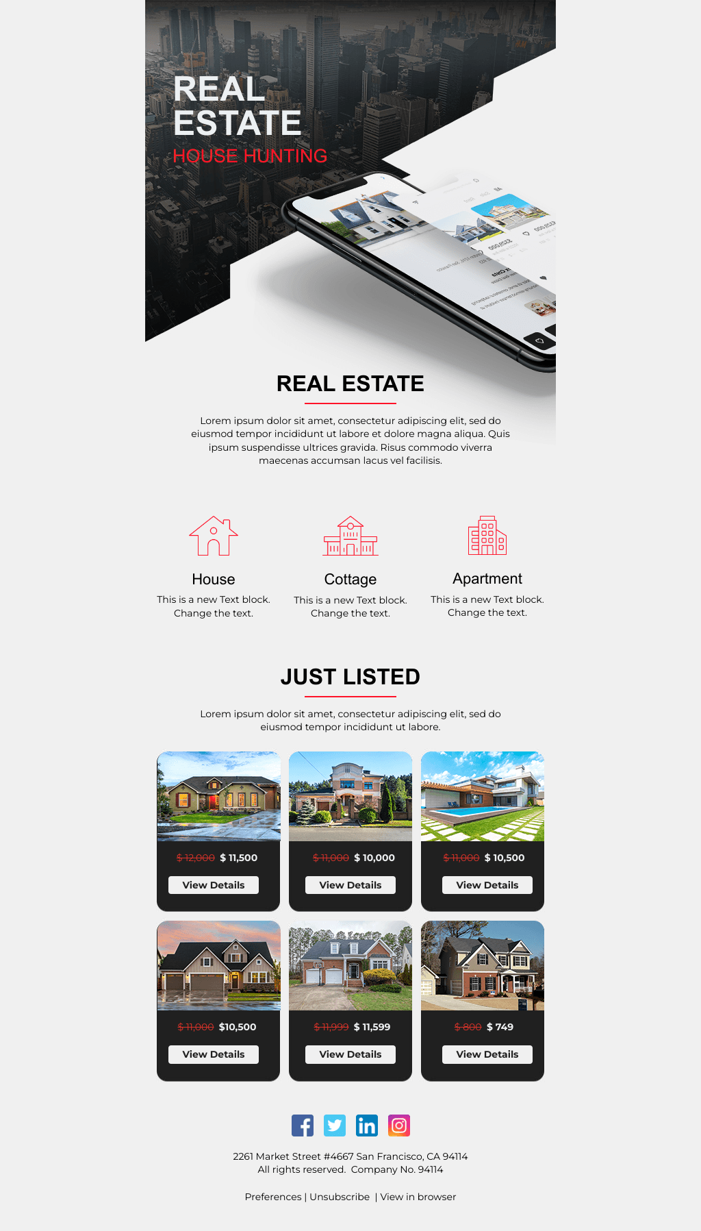 Laravel Mail Template - Holiday Season Real Estate Discount 